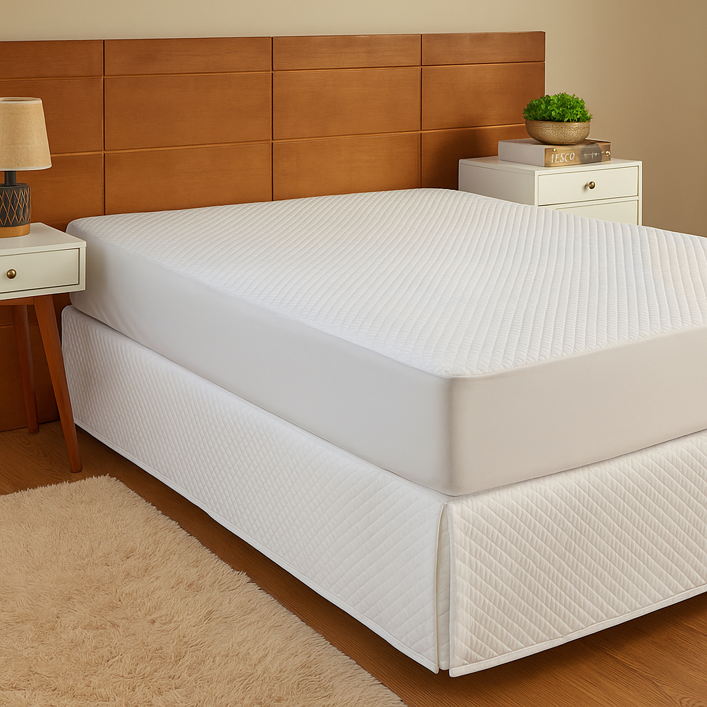 Protetor de Colchão Casal Impermeável Matelado 1,90x1,40cm com Elástico Laterais