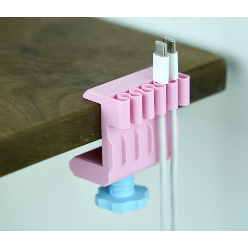 Abraçadeira de cabo de dados para mesa lateral - Impressão 3d
