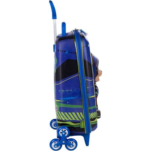 Mala Infantil Rodinhas Resistente Personagem 3D Patrulha Canina Azul Viagem Escolar