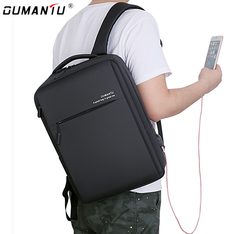 Homens Commuter leve maleta mochila de negócios portátil mochila saco de viagem estudante saco de escola logotipo impres