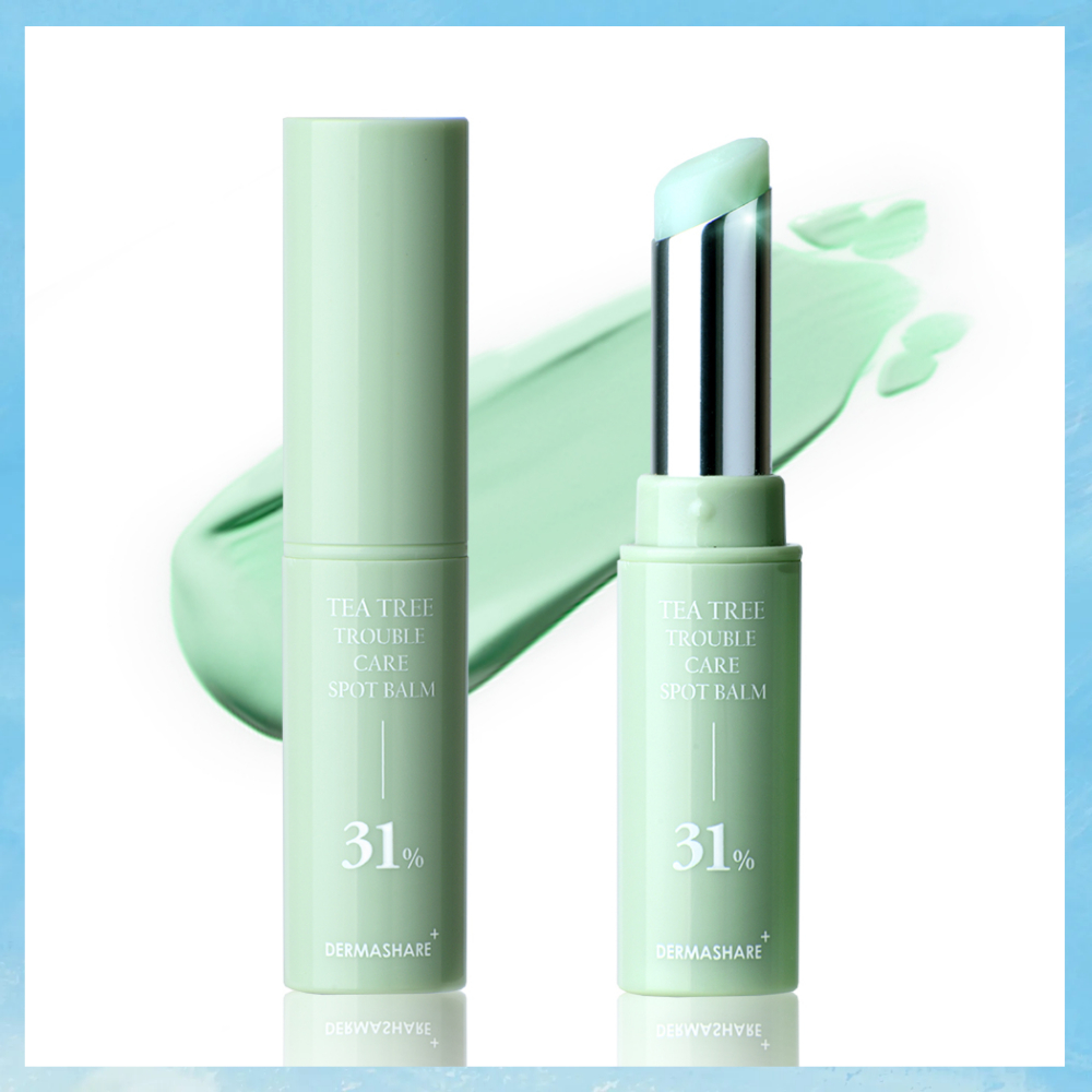 Dermashare Tea Tree Trouble Care Spot Balm 3.5g 1pc Coreano Face Para Todos Os Tipos De Pele Cuidados Diários Com A