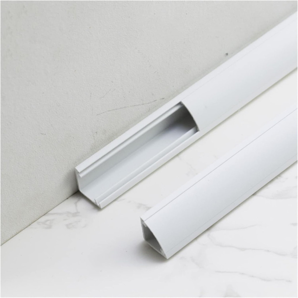 1PC 50cm V-Tipo Cabos De Fio Cabo Hider TV Gerenciamento Capa Duto Fiação PVC Parede Canto Trunking Canal Mangas Chumbo