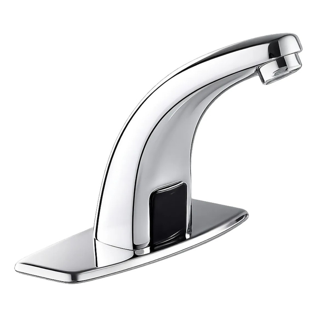Torneira Banheiro Cromada Premium Compacta para Lavatório Zawa Sensor Infravermelho Bivolt