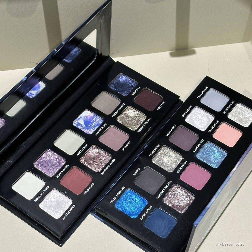 HERORANGE 12‑Color Wolf Moon Eyeshadow Palette, Matte & Shimmer Sparkling Pigments, Multi‑use for Lying Silkworm & Conto