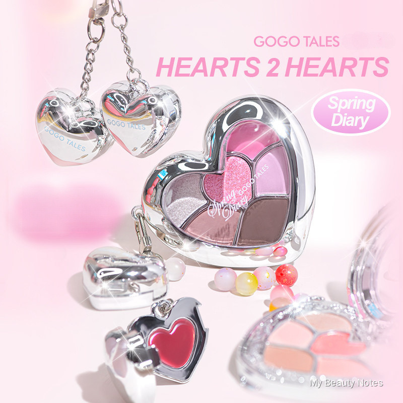 GOGO TALES Eyeshadow & Lip Gloss Multi Palette, Daily Light Makeup Matte Pure Desire Style, Portable Small Makeup Palett