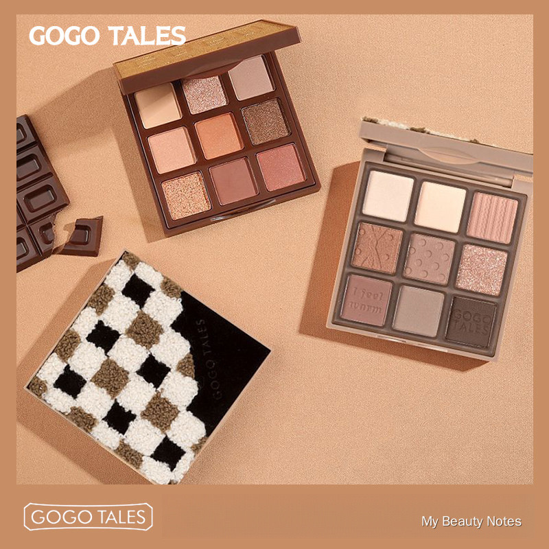 GOGO TALES Gold Foil Chocolate Eyeshadow Palette, For Beginners, Matte & Shimmer Earth Tones Paleta de Sombras para Olho
