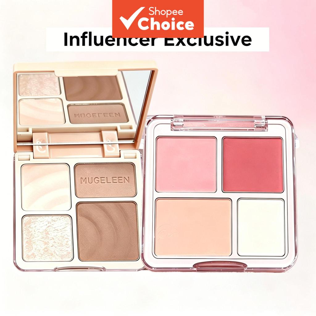 Multi Purpose Face Contour Blush Nose Palette Matte Eyeshadow Highlighter