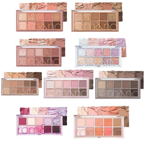 [rom & nd] A Paleta| romand romnd Matte Glitter Sombra Para Os Olhos