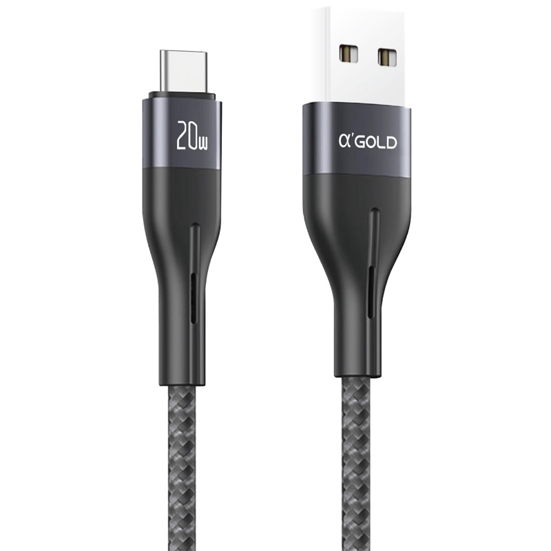 Cabo USB Tipo C Turbo 20W A’Gold Pro Carregamento Rápido Reforçado Premium Original