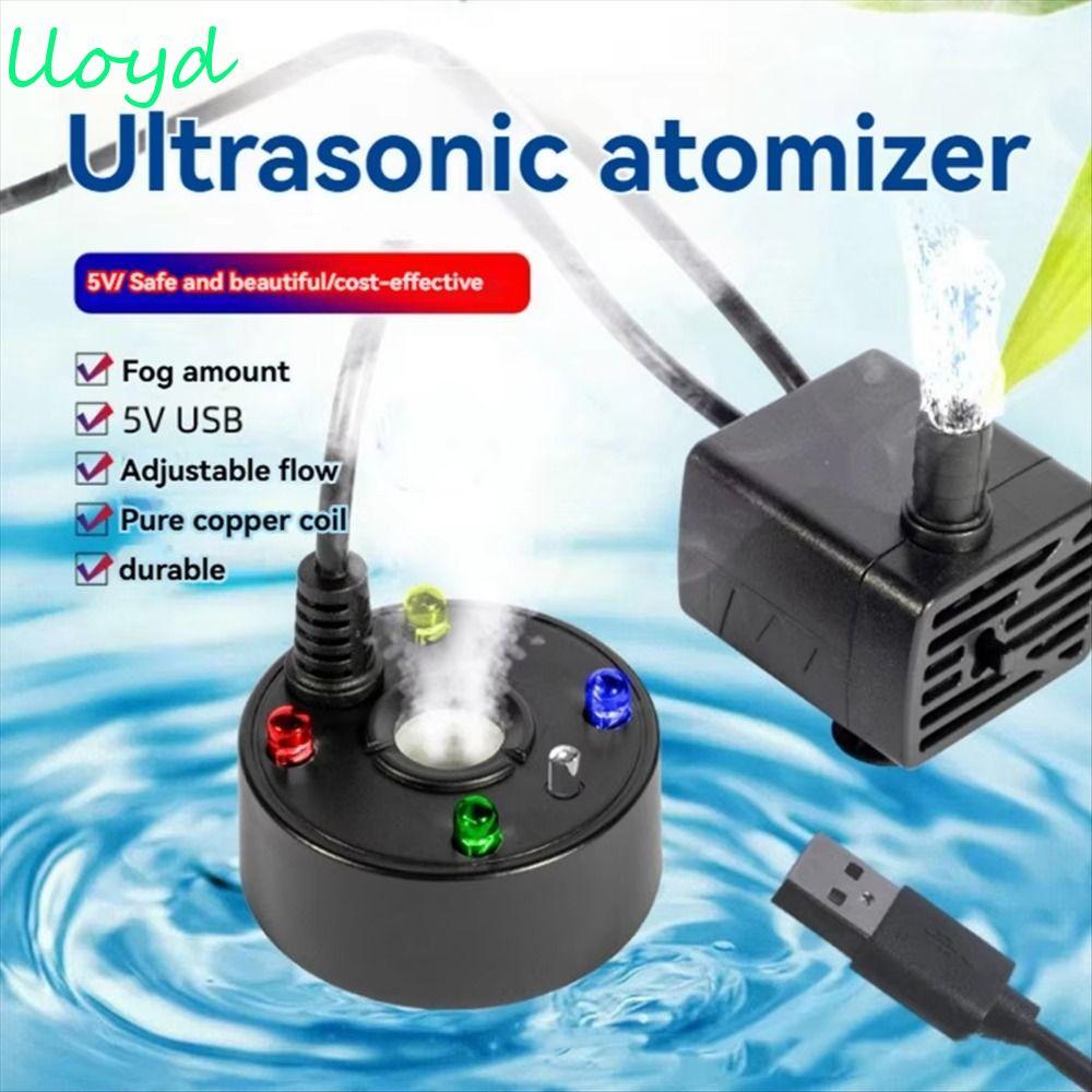 Fabricante De Névoa LLOYD , 5V 2 Em 1 | Mini Com Bomba De Água Luzes LED Coloridas Fogger Fish Tank