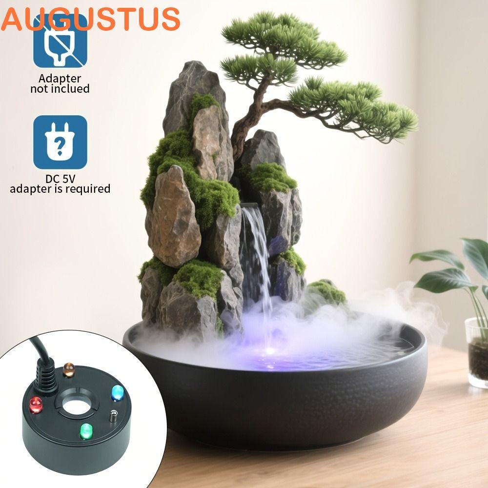 Fabricante De Névoa AUGUSTUS , Mini Nevoeiro 2 Em 1 | Luzes LED Coloridas 5V Com Bomba De Água Fogger Fish Tank