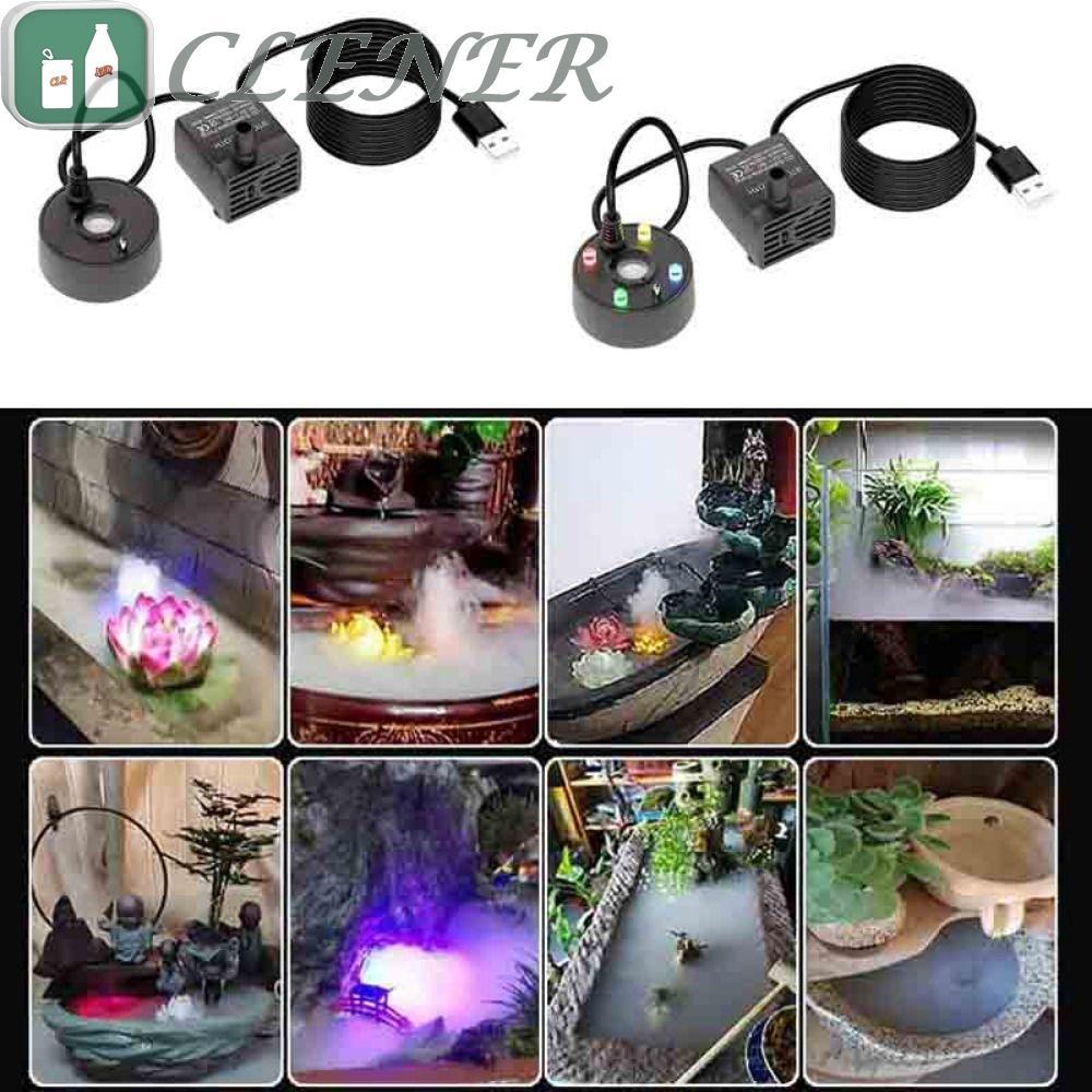 Limpador De Nevoeiro | Fabricante De Névoa 5V 2 Em 1 , Com Bomba De Água Luzes LED Coloridas Mini Fogger Fish Tank