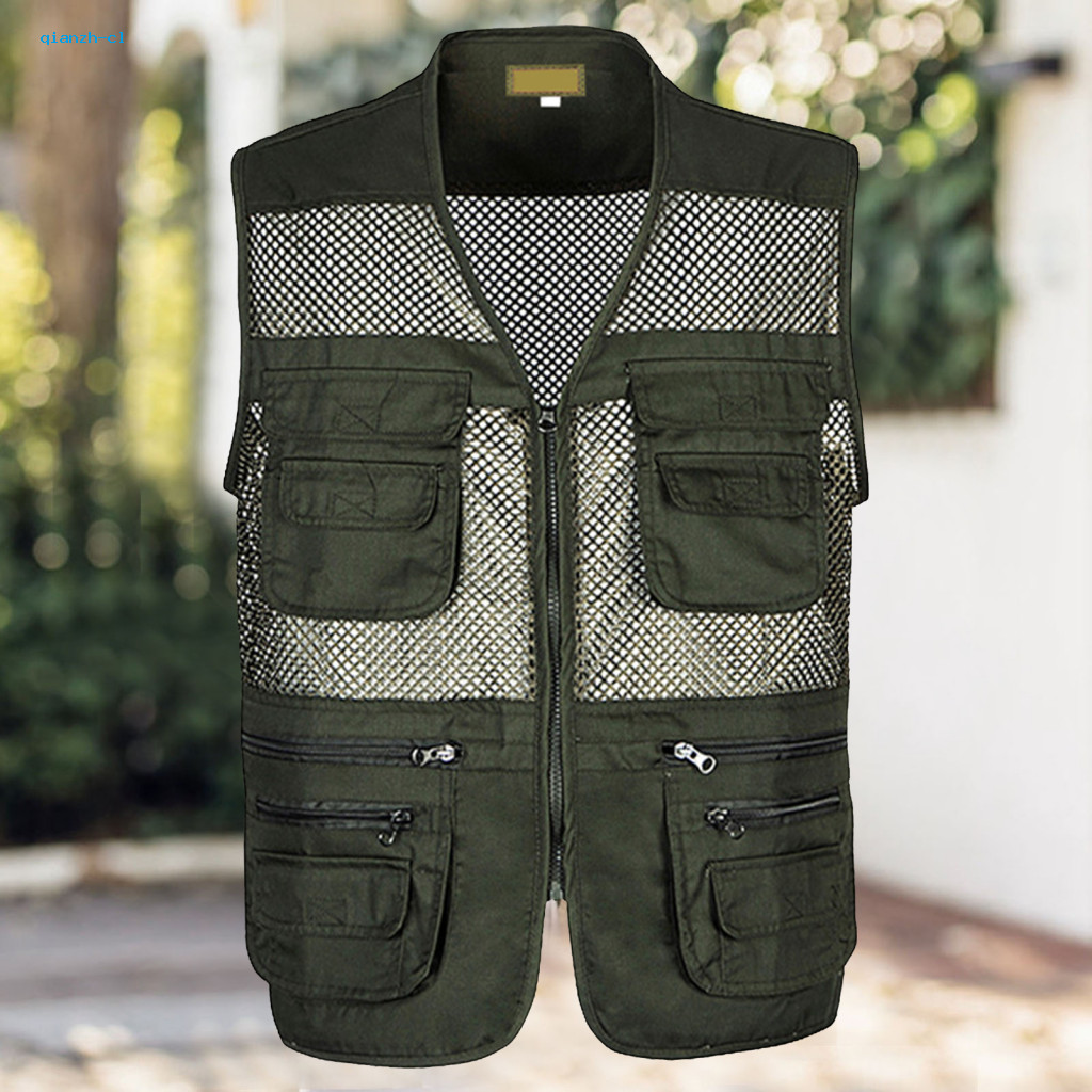 Breathable Men Coat Quick-dry Active Wear Vest Summer Lightweight Mesh for Women Zipper Jacket Outdoor Sports Waistcoat