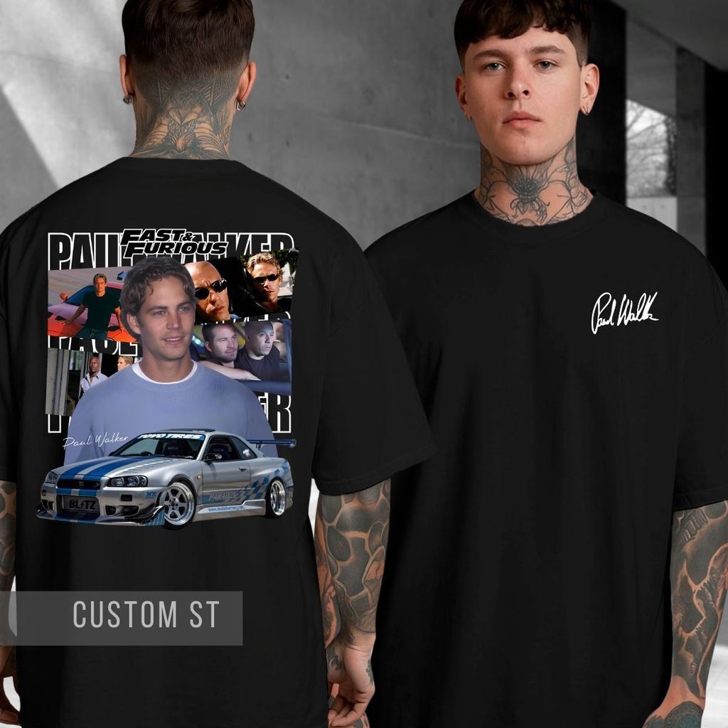 Camiseta Paul Walker Skyline Toretto Corrida Velozes E Furiosos Homenagem Filme Drift Brian Piloto