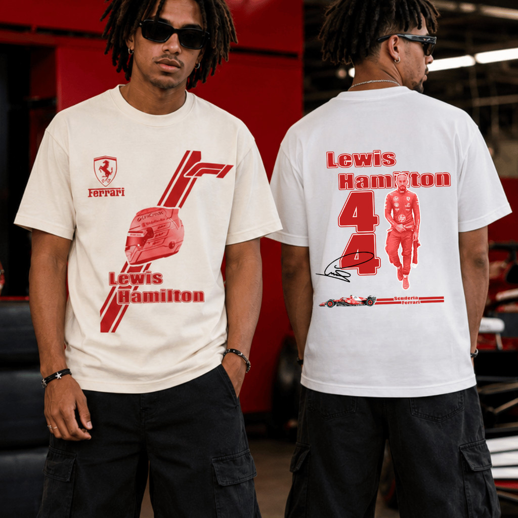 Camiseta Lewis Hamilton Número 44 Formula 1 Piloto Corrida Racing Velocidade Automobilismo Motorsport 100% Algodão