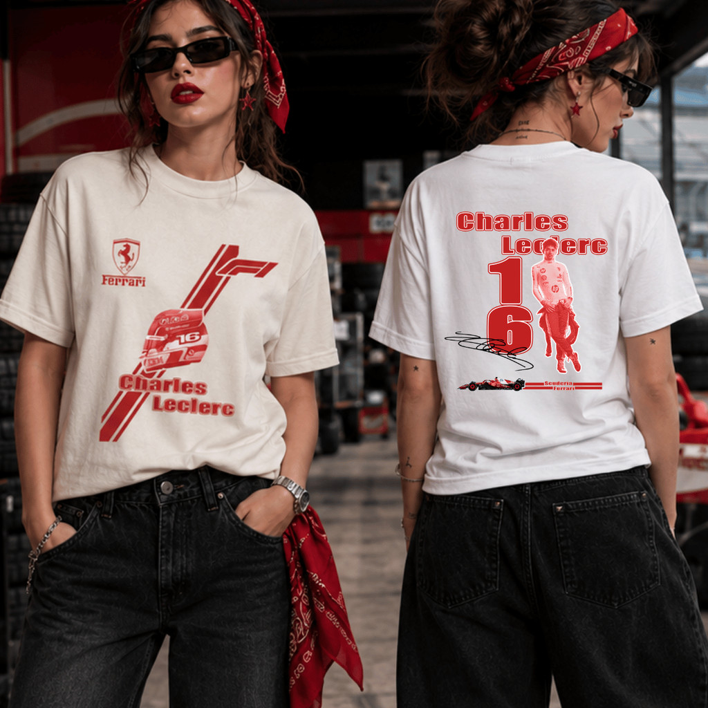 Camiseta Charles Leclerc Formula 1 Piloto Corrida Automobilismo Racing Velocidade Motorsport 100% Algodão