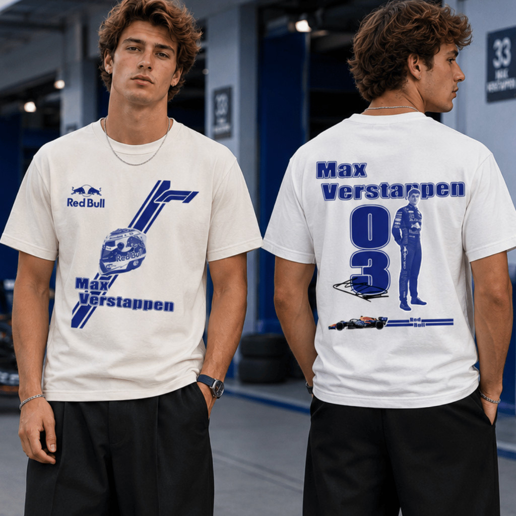 Camiseta Max Verstappen Formula 1 Número 3 Piloto de Corrida Racing Motorsport Velocidade Automobilismo 100% Algodão