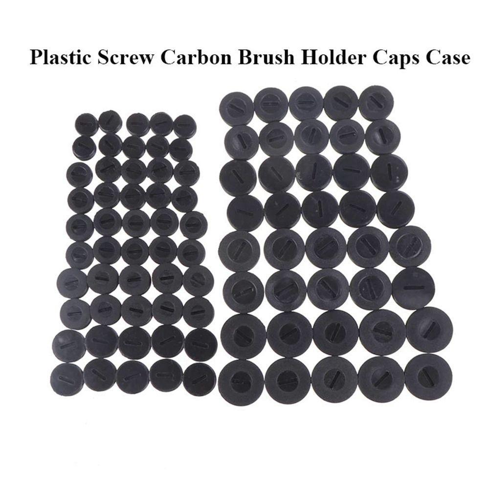 10pcs Tampas De Suporte De Escova 13mm/14mm/15mm/16mm Preto De Plástico