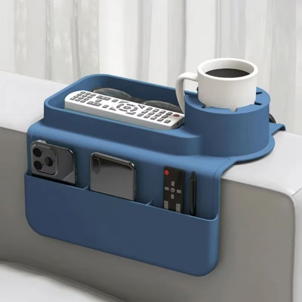 Porta Copos Para Sofá Em Silicone Organizador De Braço Com Bandeja