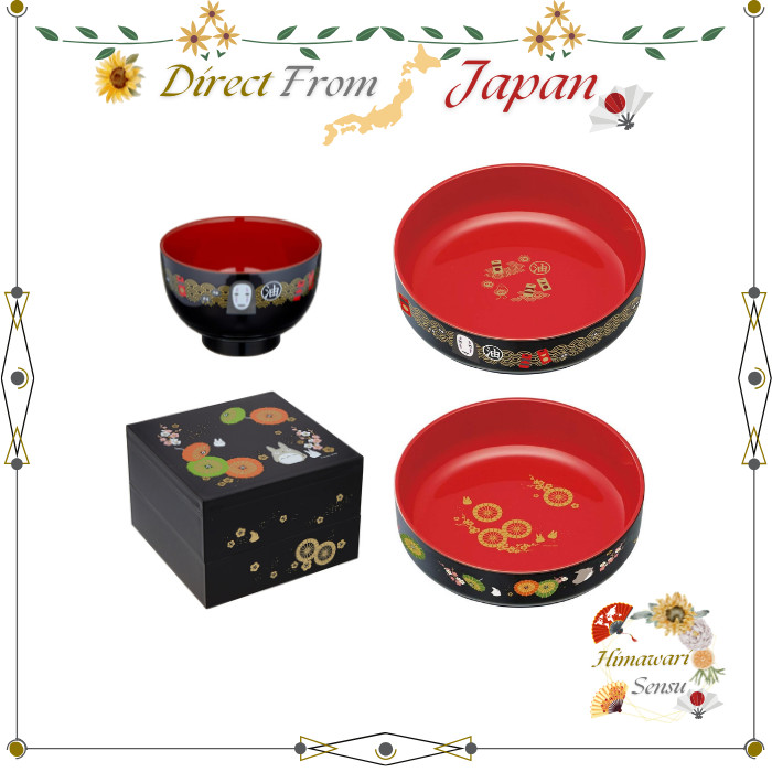 Skater Ghibli Lacquerware Kaonashi Totoro Snack Bowl Tigela De Sopa Jubako Direto Do Japão
