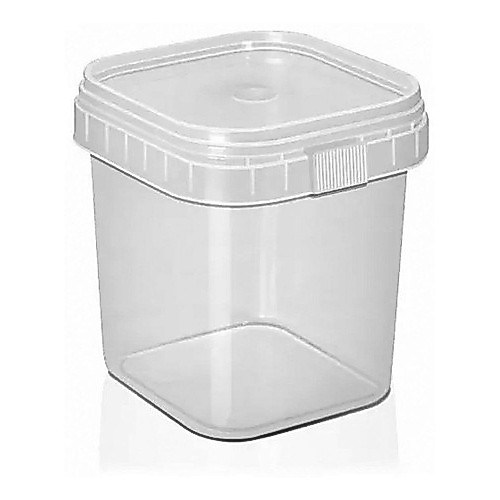 Pote Quadrado Com Lacre 220 ml Embalagem 100 unid Bolo No Pote Sopa Sorvete Tempero Lembrancinha Descartável