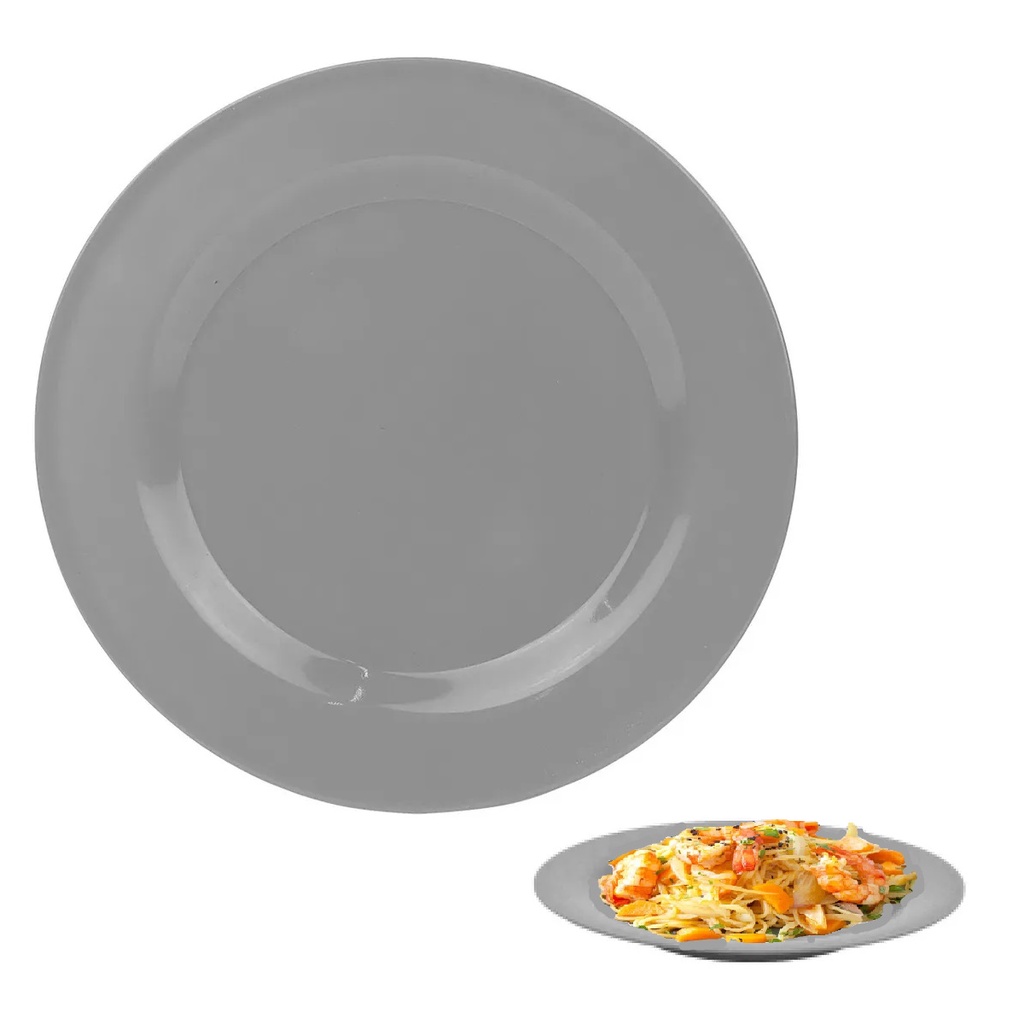 Kit 2 Pratos Fundo Melamina Refeição Cozinha Sopas Caldos Your House