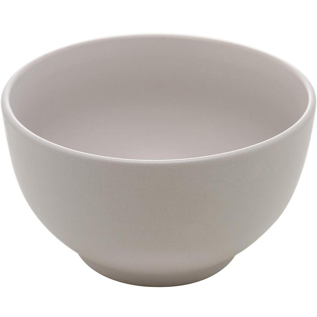 Kit 25 Cumbucas de Cerâmica Bege Cronus Lyor 680ml Restaurantes Servir Caldos Saladas Sopas