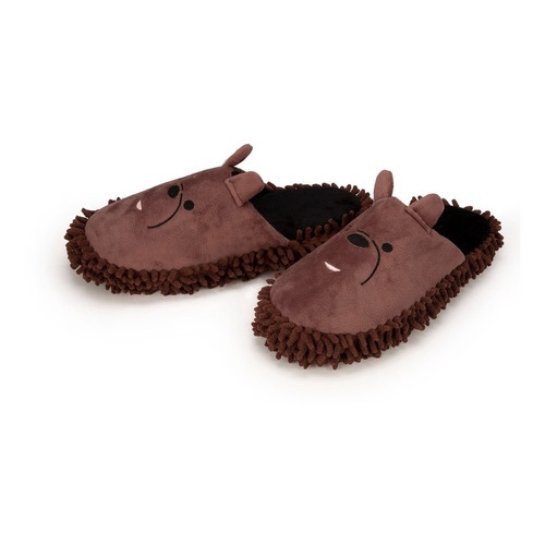 Pantufa Chinelo Quarto Urso Plush Pelucia Inverno Frio Bicho