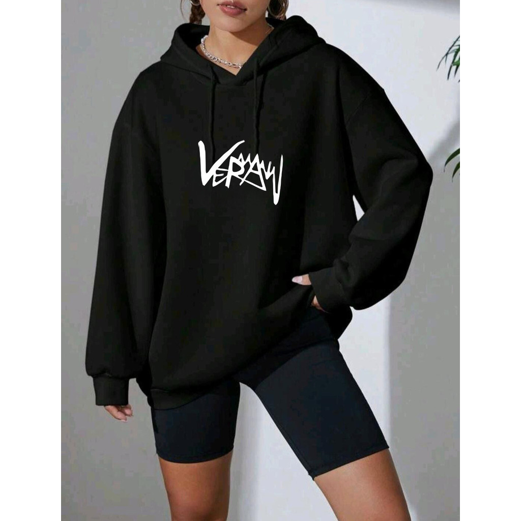 Blusa Moletom Feminina Canguru Capuz Algodão Premium 100 Porcento Veraw Moda Streetwear Inverno