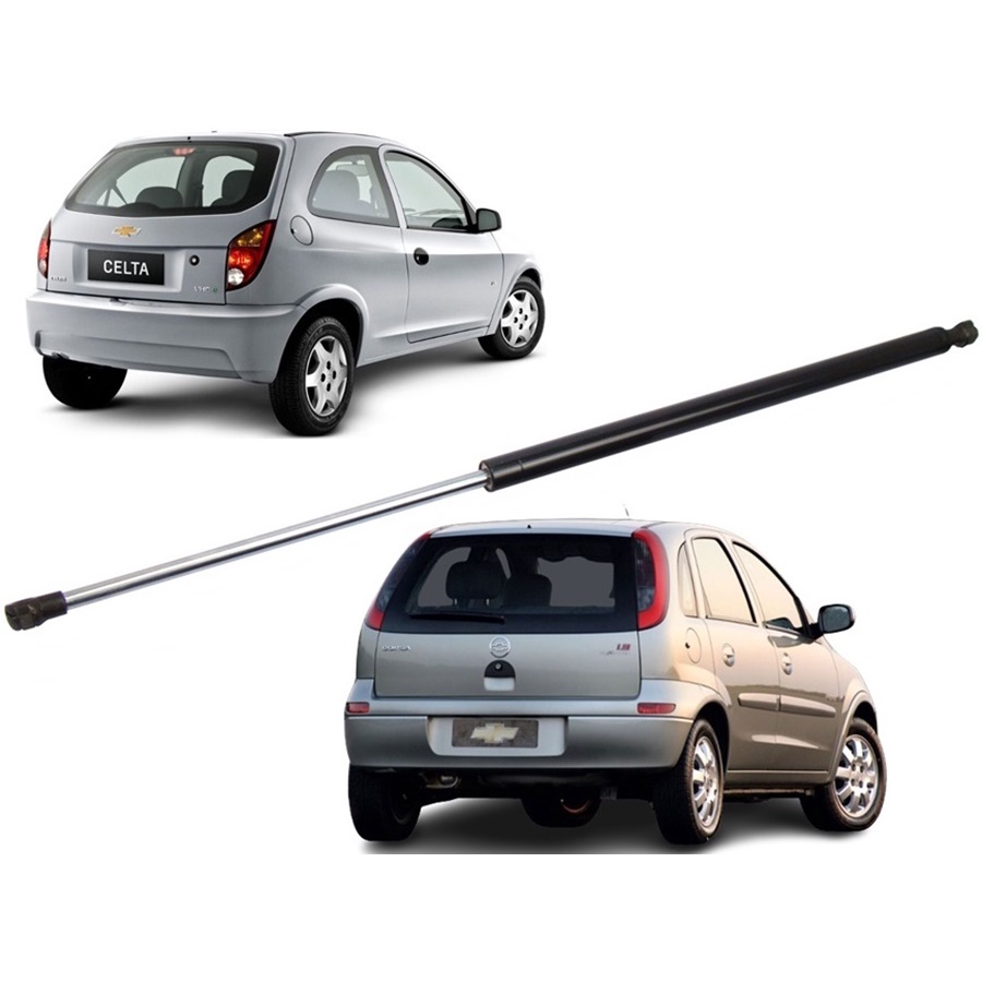 Amortecedor Tampa Traseira Palio Corsa Hatch 2002 2003 2004 2005 2006 2007 2008 2009 2010 2011 2012 Celta 2007 2008 2009 2010 2011 2012 2013 2014 2015