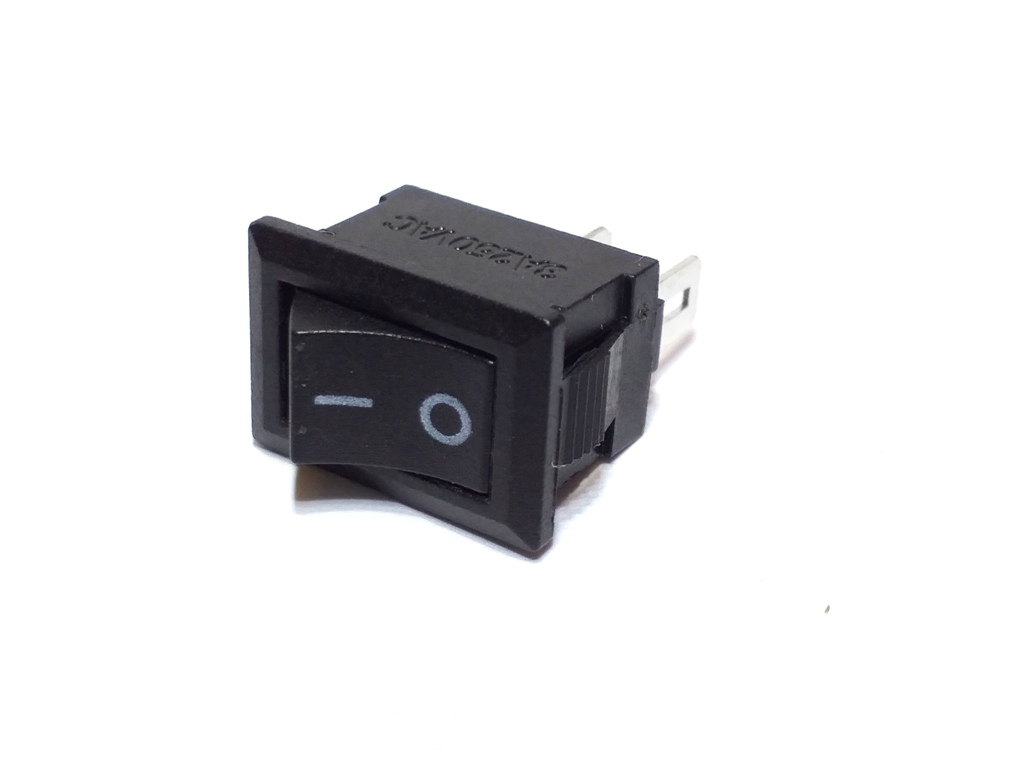 50x Chave Gangorra Preta Mini No Atacado KCD11 2P 2 Terminal