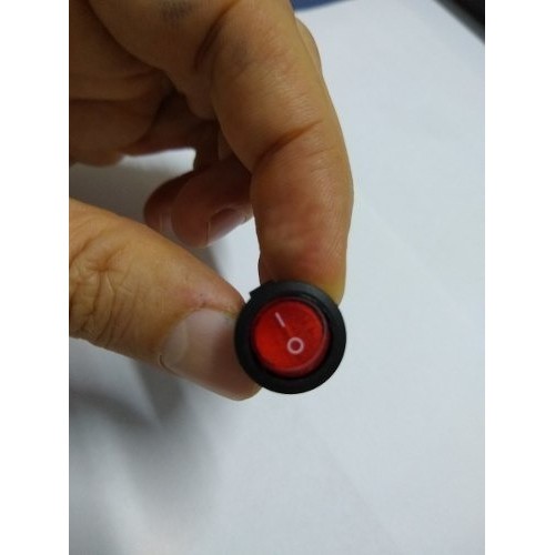 5 Peças - Mini Chave Gangorra Redonda Kcd5-101n C/neon Vm