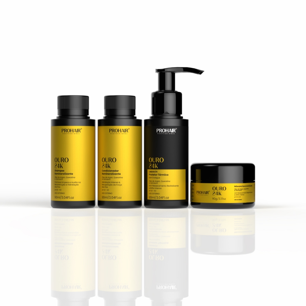 Kit Hidratação De Cabelo Shampoo e Condicionador Máscara Capilar Leave in