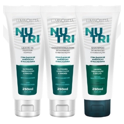 Kit Nutri Shampoo - Condicionador - Leave-in - Luminosittà