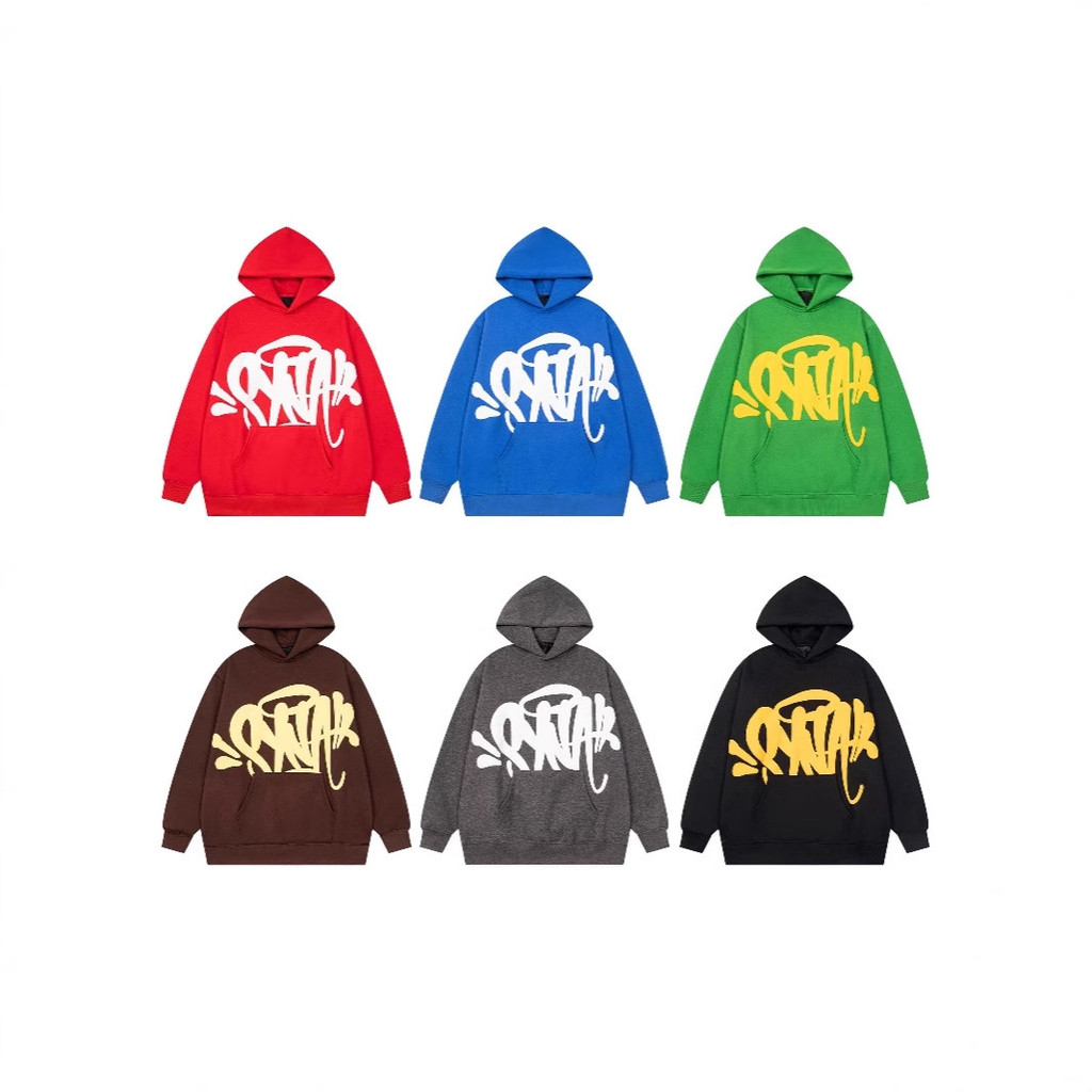 SYNA WORLD Clássico Grande Carta Impressão Linda Moda Casual Moletom Com Capuz Manga Longa Street Wear