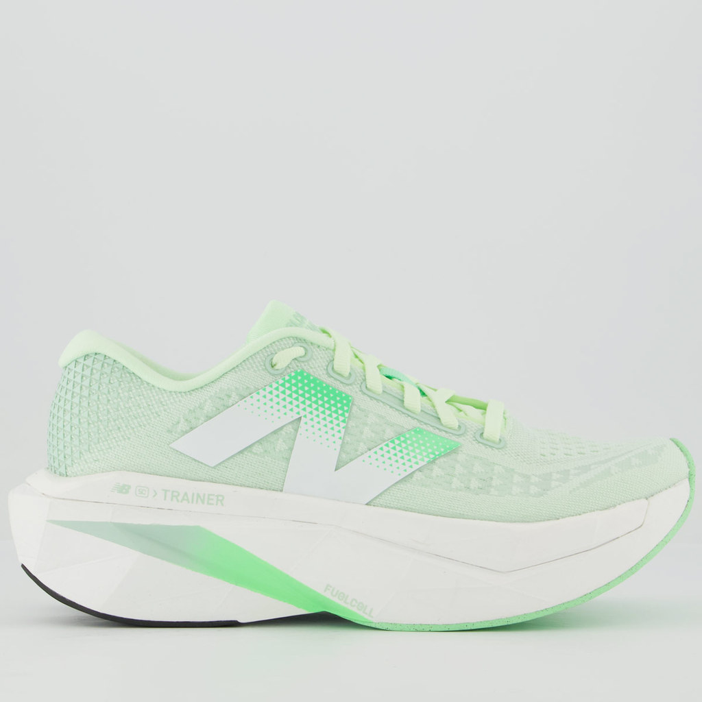 Tênis New Balance Fuelcell Supercomp Trainer V3 Feminino Verde Claro