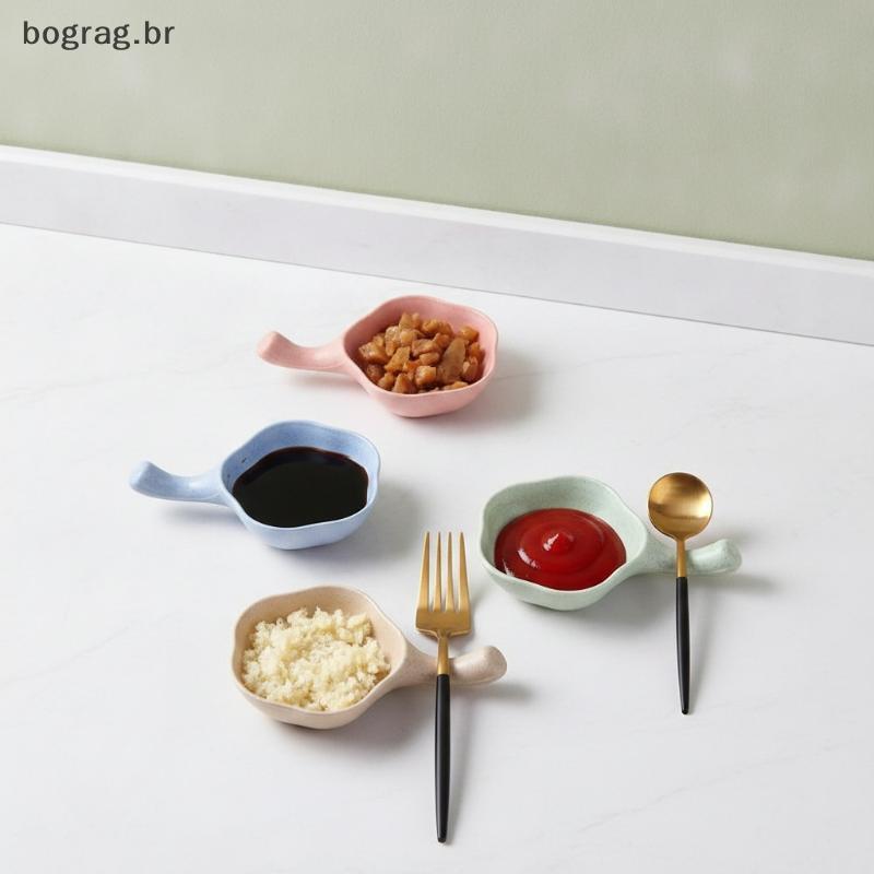 bograg Palha De Trigo Mini Molho Prato De Mergulho 1 Pcs Comida Segura Cor Aleatória Pequeno Suporte De Tempero Para Sus