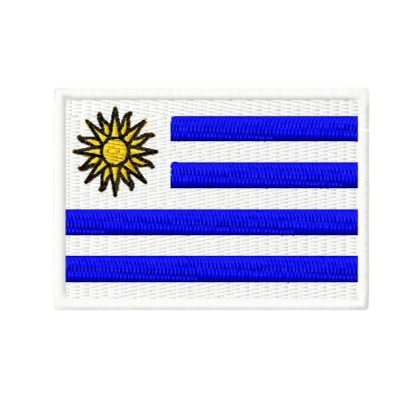 Patch Bordado Bandeira do Uruguai Termocolante