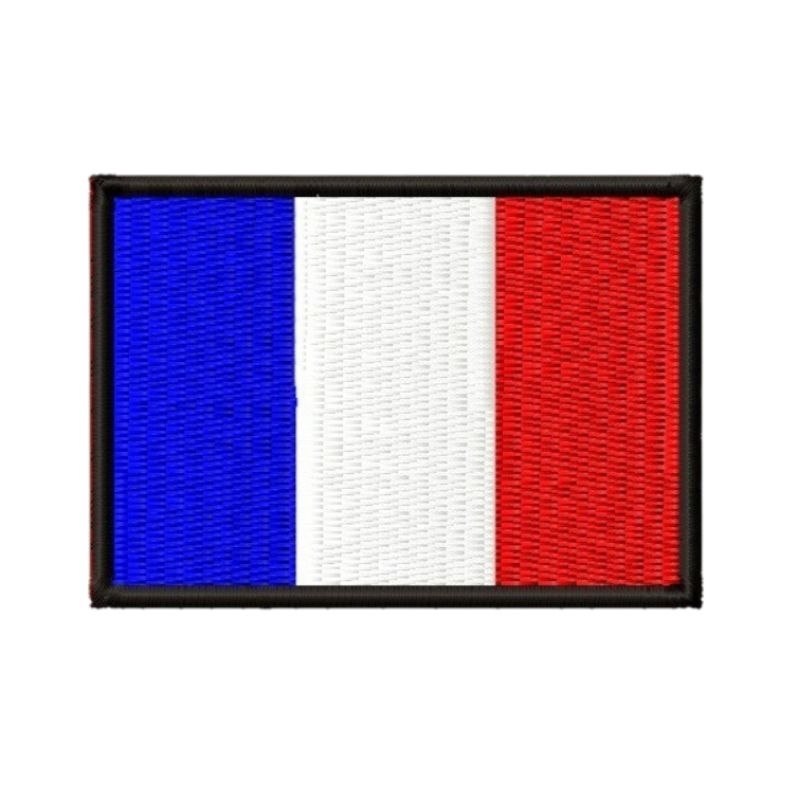 Patch Bordado Bandeira da França Termocolante
