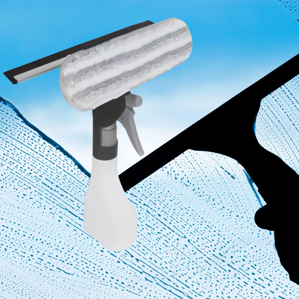 Rodo Spray Piso Espelho Cerâmica Esfrega Vitro Limpa Parede Vidros Pano Mop Janela Apartamento Porta
