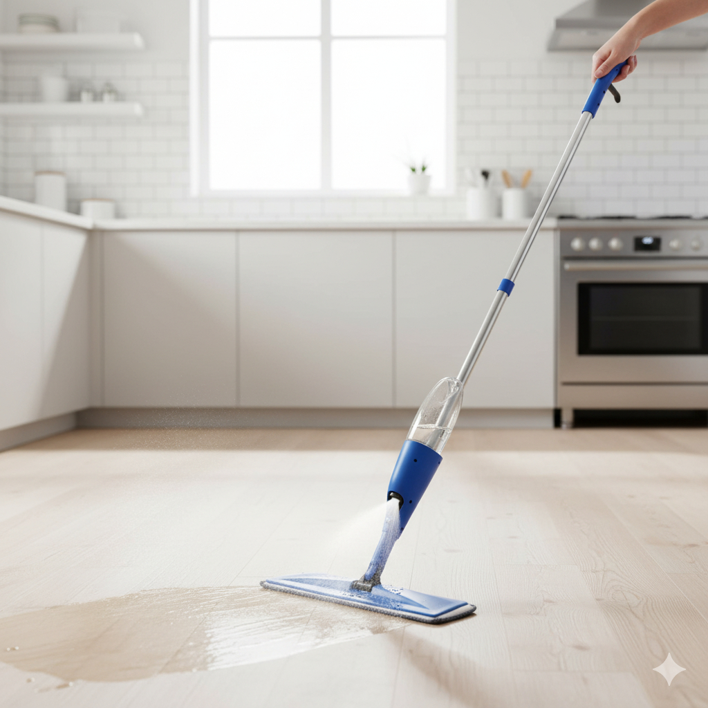 Mop Limpador Spray Com Reservatório Fácil Prático Limpeza Rápida rodo mágico Sortido Esfregão