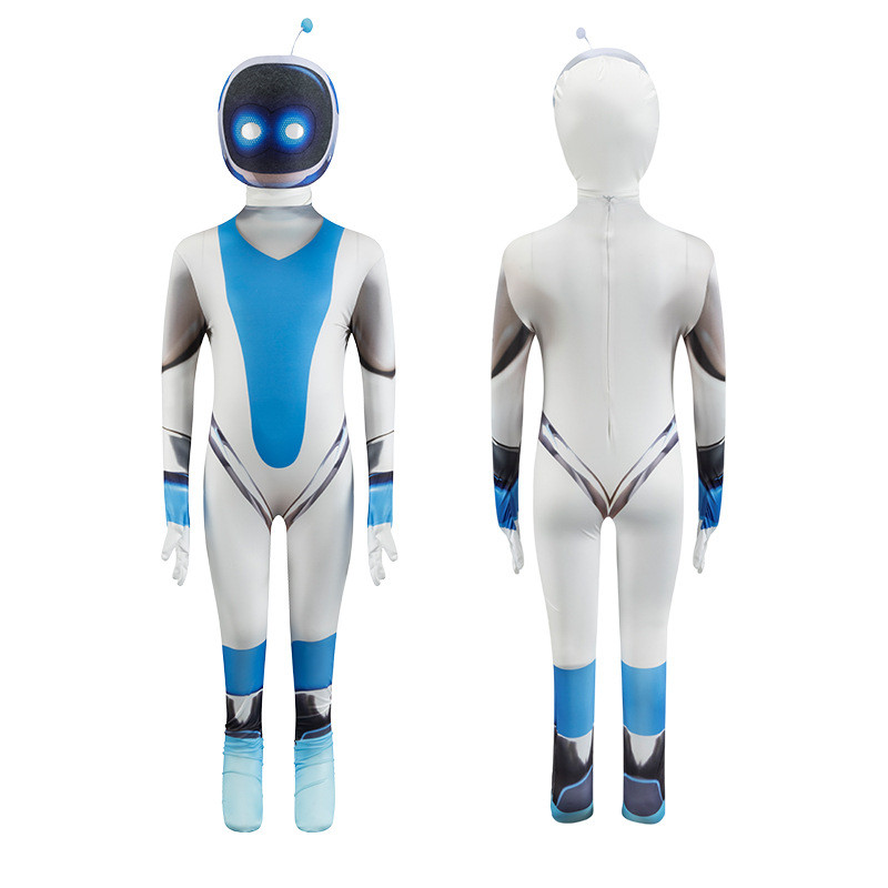 Halloween Astro Bot traje universo das crianças robô roupas traje de desempenho de palco E3IY
