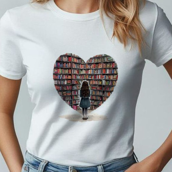 Tshirt BRANCA Blusa feminina LIVROS, BIBLIOTECA, LEITURA, PAIXÃO POR LIVRO, FRASES CATOLICA ,CAMISETA  UNISSEX,PLUS SIZE