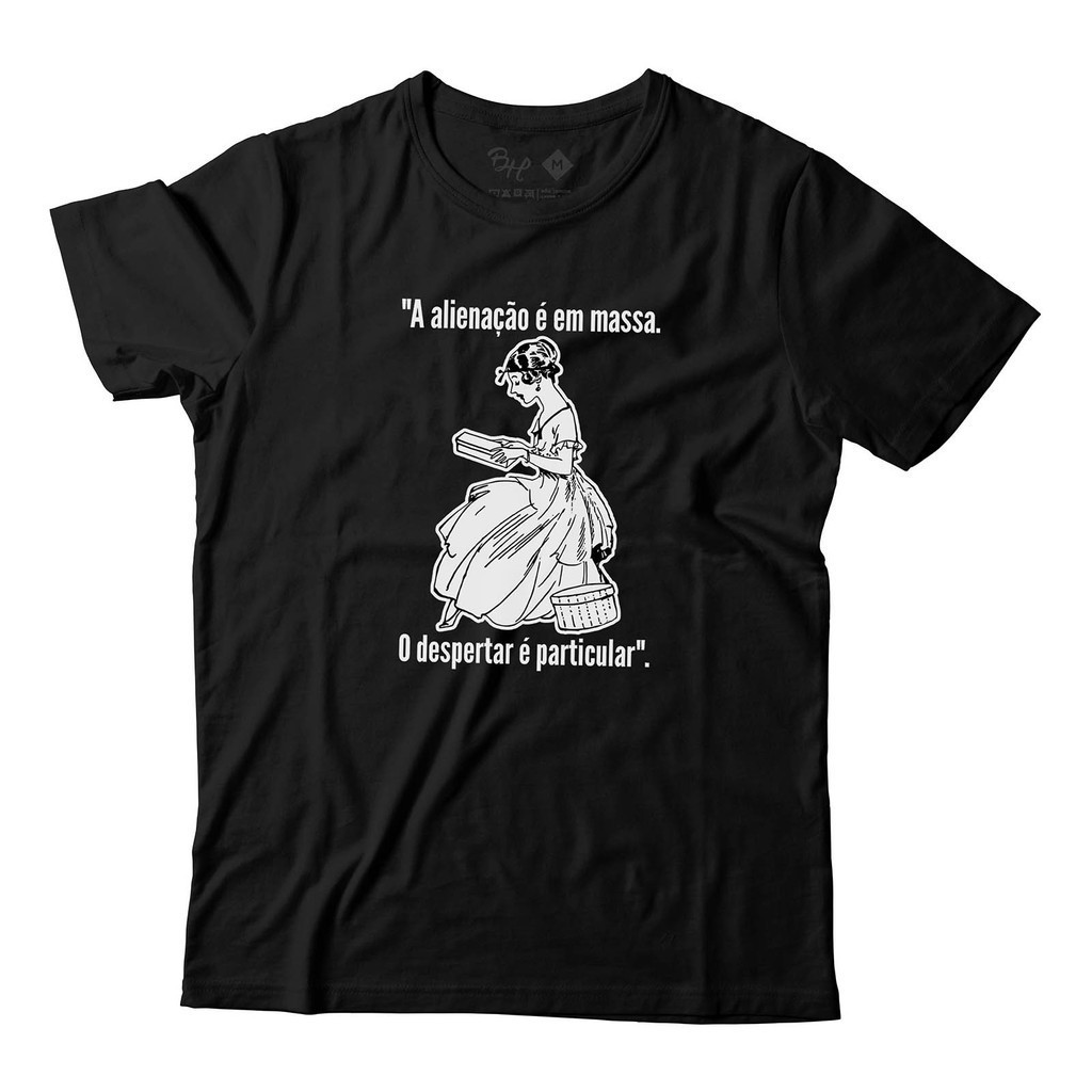 Camiseta O Despertar É Particular Camisa Livros Leitura Unissex Algodao