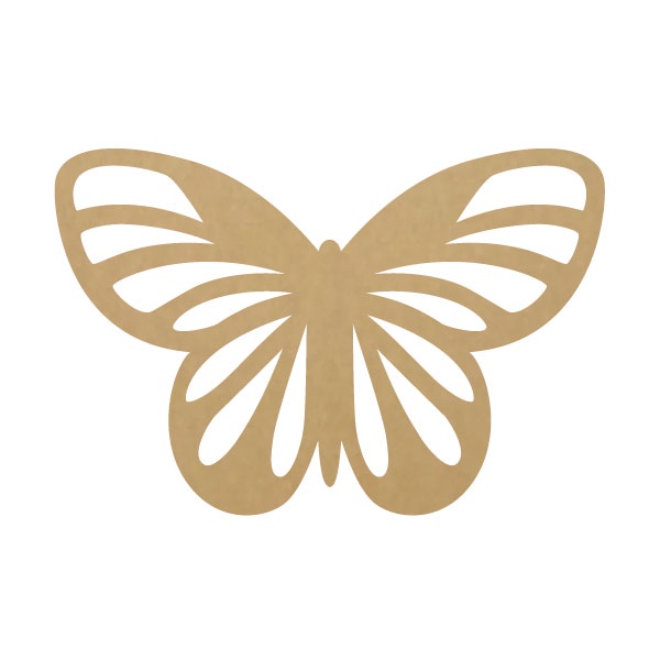Kit Recortes em Mdf Cru - Borboleta - Aplique 6cm - 0211apl