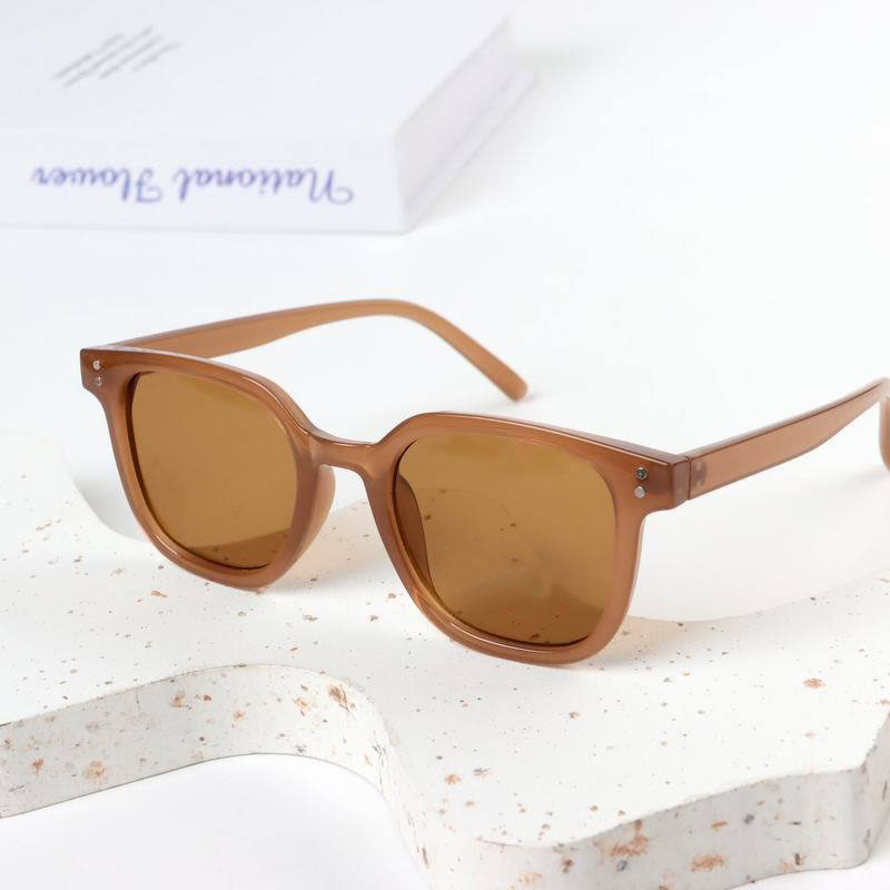 Óculos de sol infantis grandes em estilo coreano, na cor pastel, com formato quadrado e proteção UV, ideais para meninos