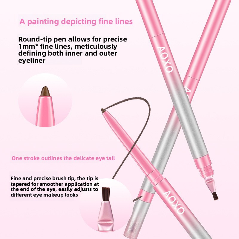 Caneta de Gel delineadora com faca angular dobrável, formato de um curso, renderização de cores claras, à prova d'água,