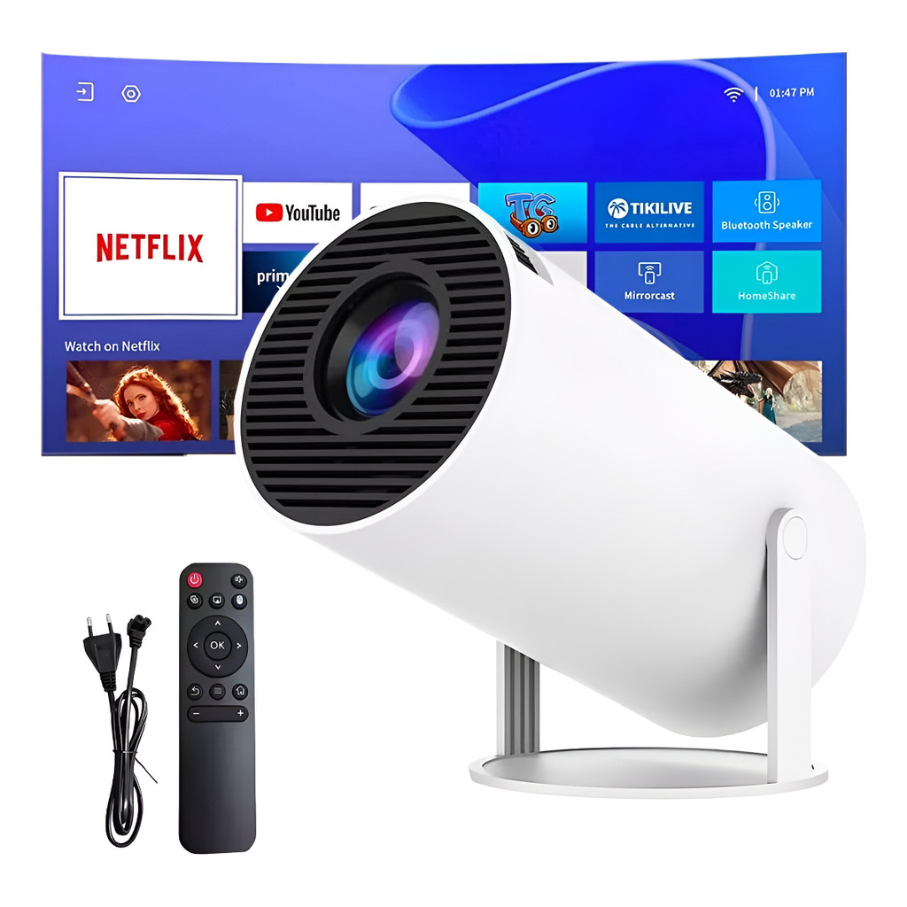Hy300 Proyector Portátil Profesional Color Blanco 110/220v