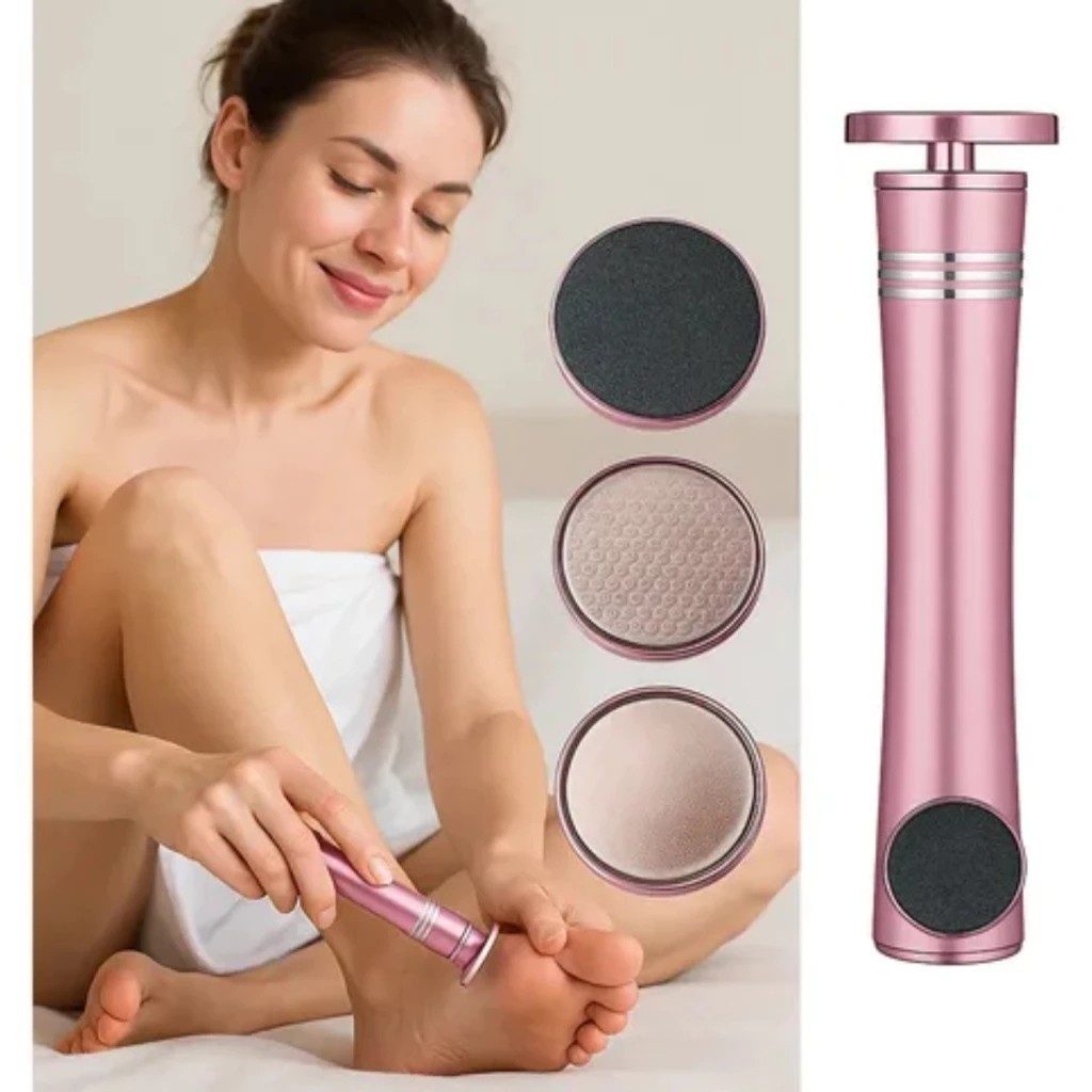 Esfoliador Pés Removedor Calos Lixa Pedicure Spa Limpeza Pele Macia Doméstico