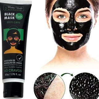 Máscara Preta Facial Removedora de Cravos Matto Verde Black Skin Anti Oleosidade Limpeza De Poros